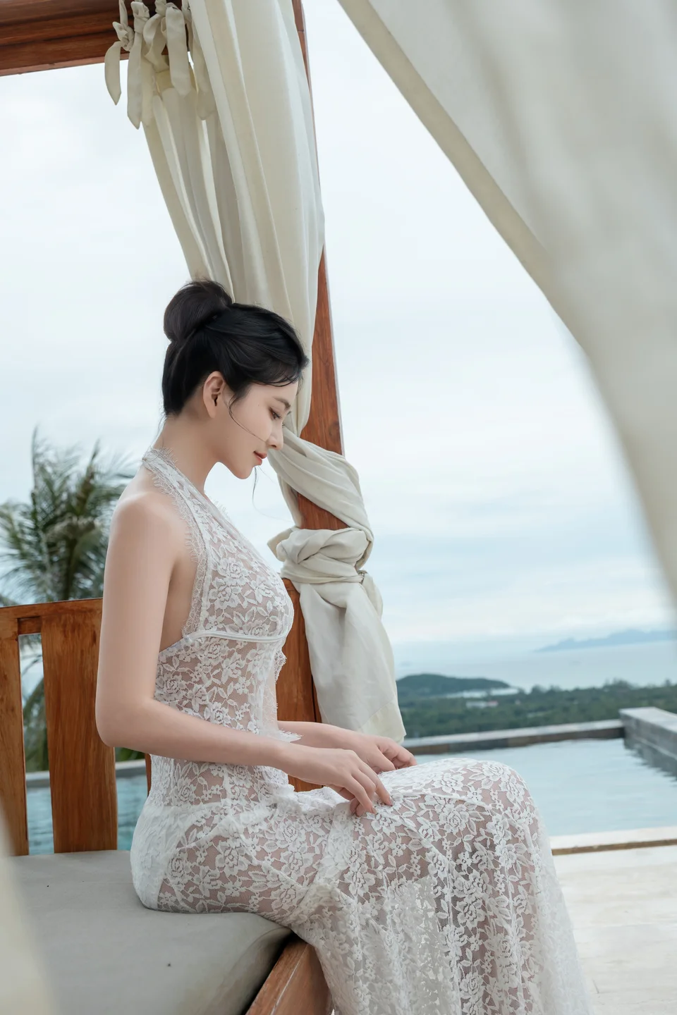 年年 - 白色连衣裙 [73P-314MB] tg@simisebaisi 【丝足阁】009.webp